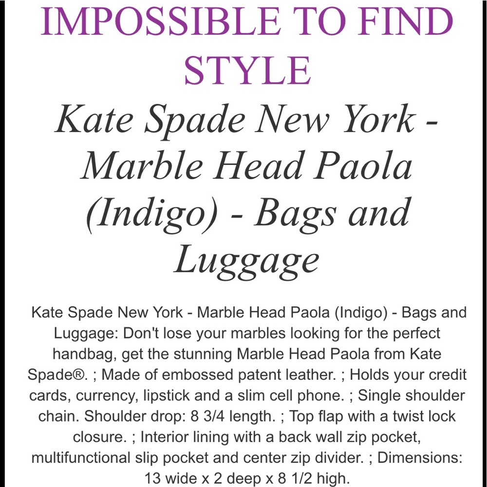 Kate Spade New York Marble Head Paola Bag - Picture 8 of 8